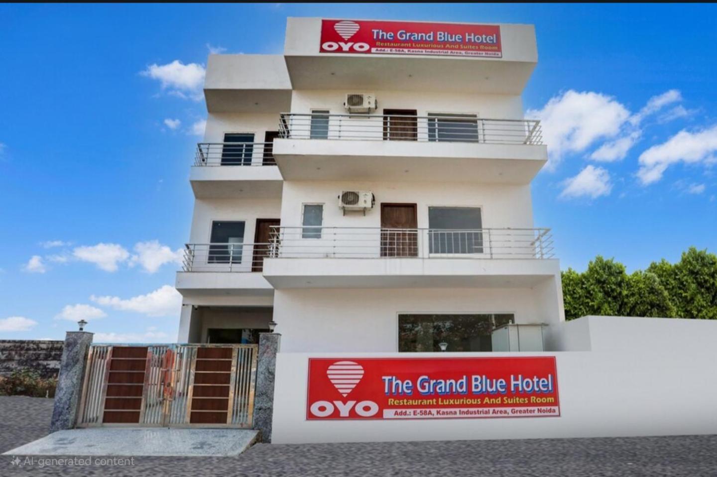 The Grand Blue Hotel Greater Noida Exteriör bild